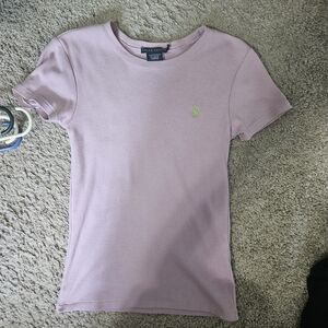 Ralph Lauren Pink and Green Short Sleeve Tee